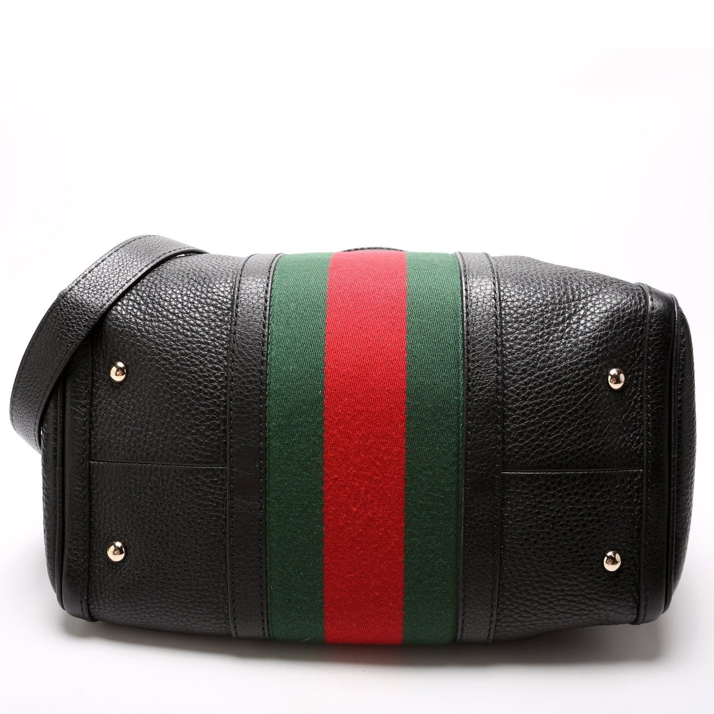Gucci 247205 Boston Web Leather Bag