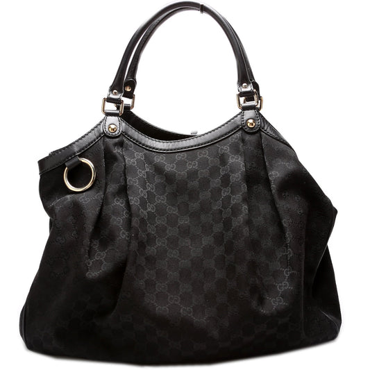 Gucci 211943 Sukey GG Canvas Large Bag