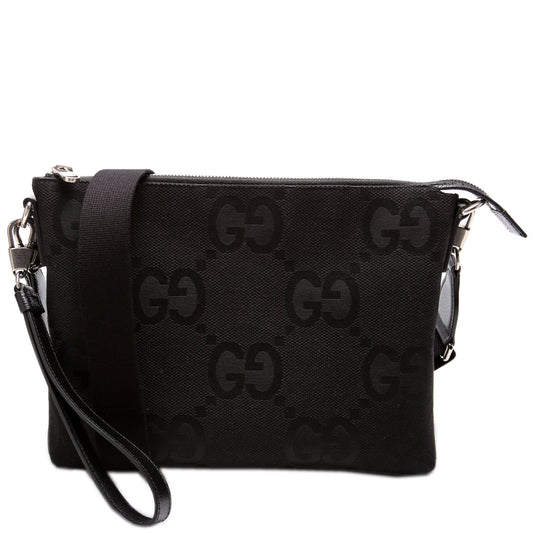 Gucci Leather Canvas Shoulder Bag