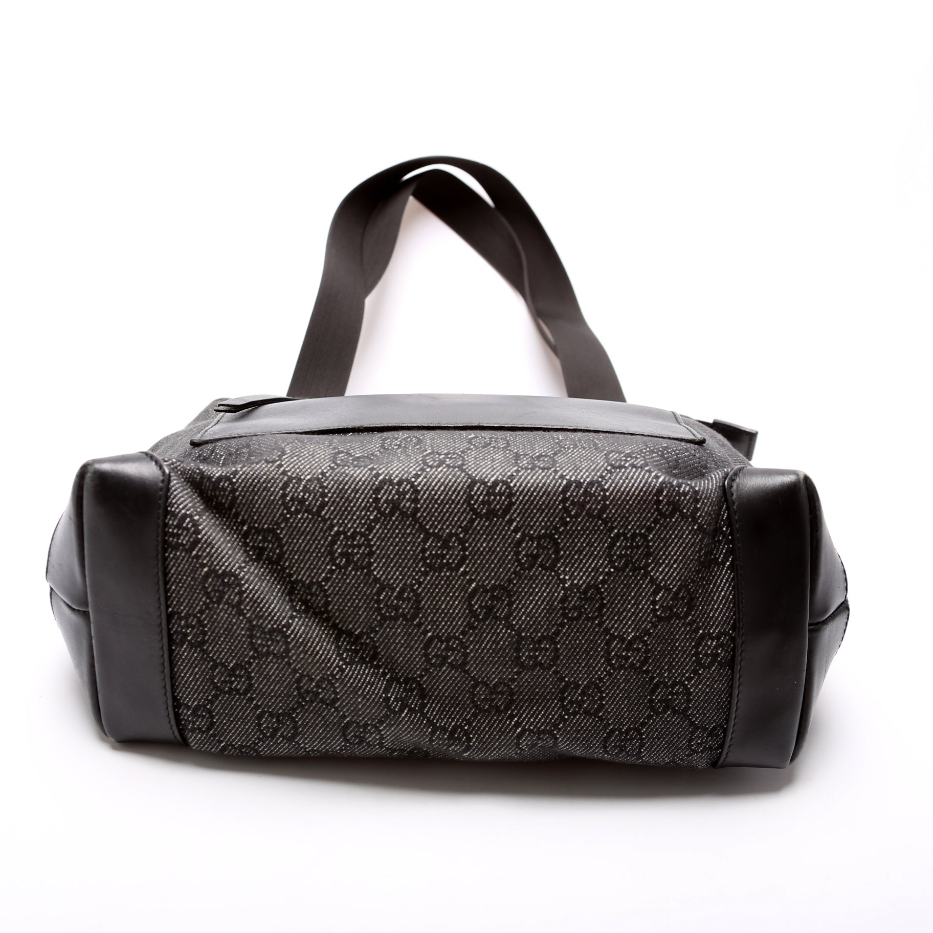 Gucci 28898 GG Denim Tote Small Bag