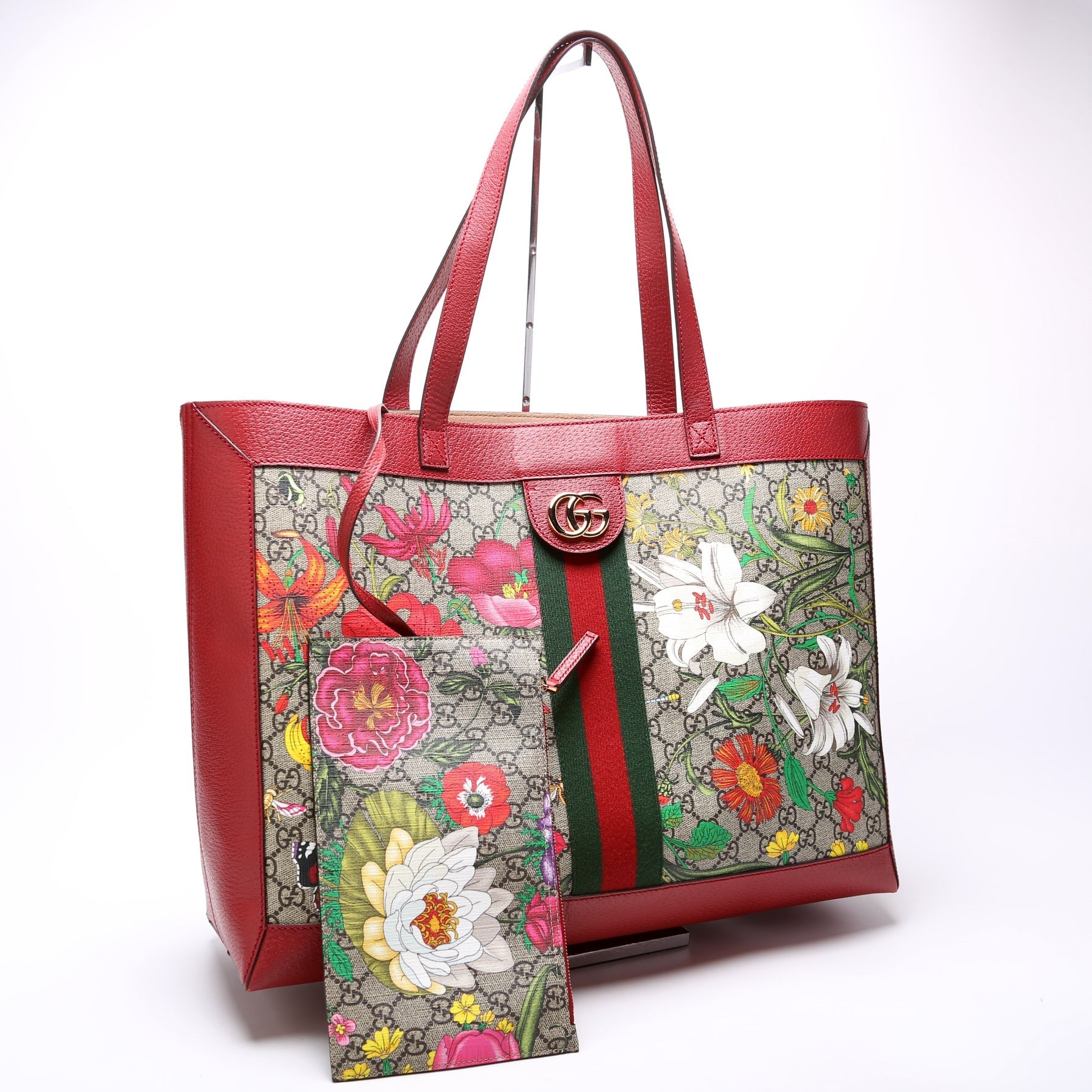 Gucci 547947 Ophidia Soft GG Flora Medium Tote Bag