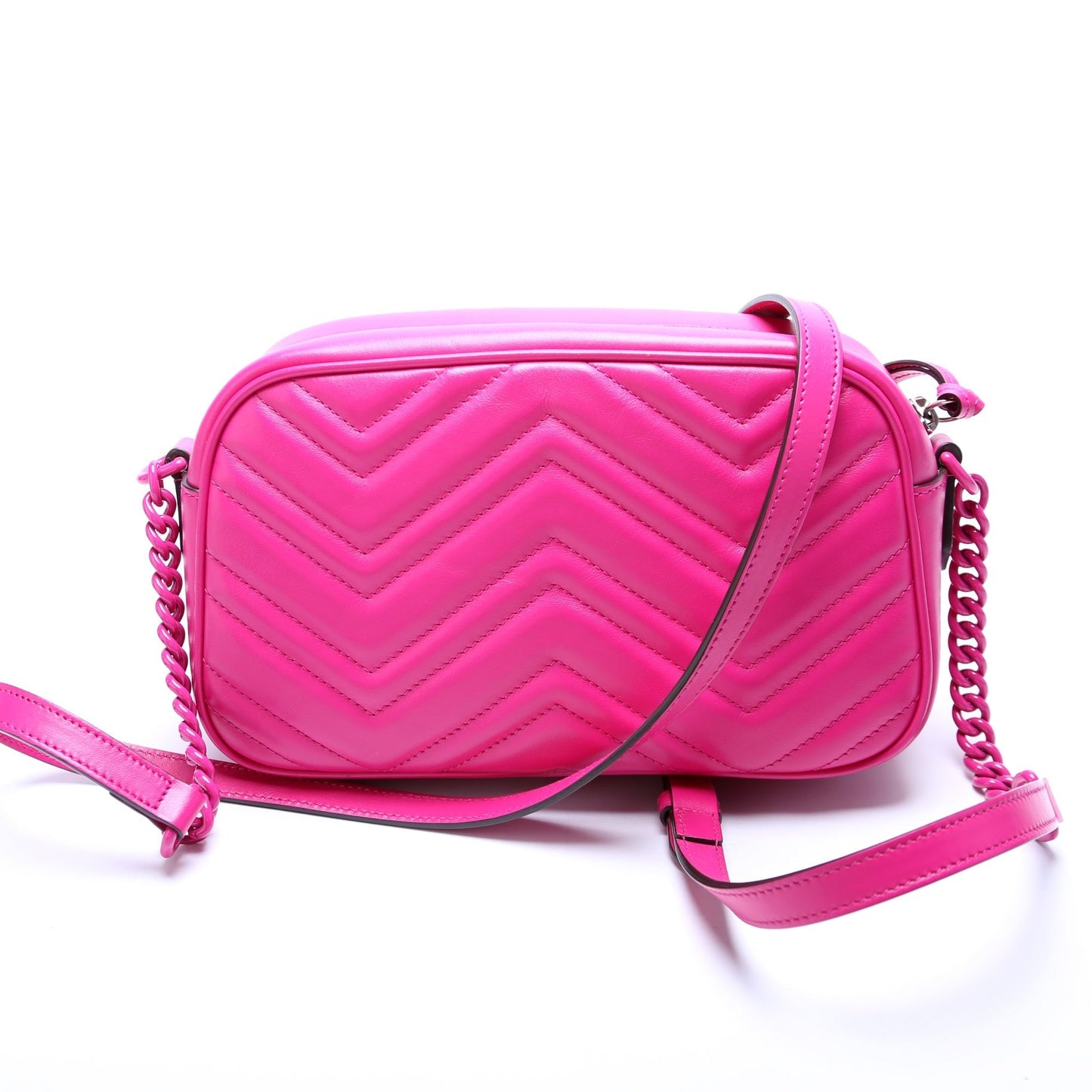 Gucci 447632 Marmont Monchrome Small Leather Camera Bag