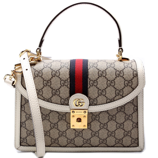 Gucci Leather Canvas Shoulder Bag