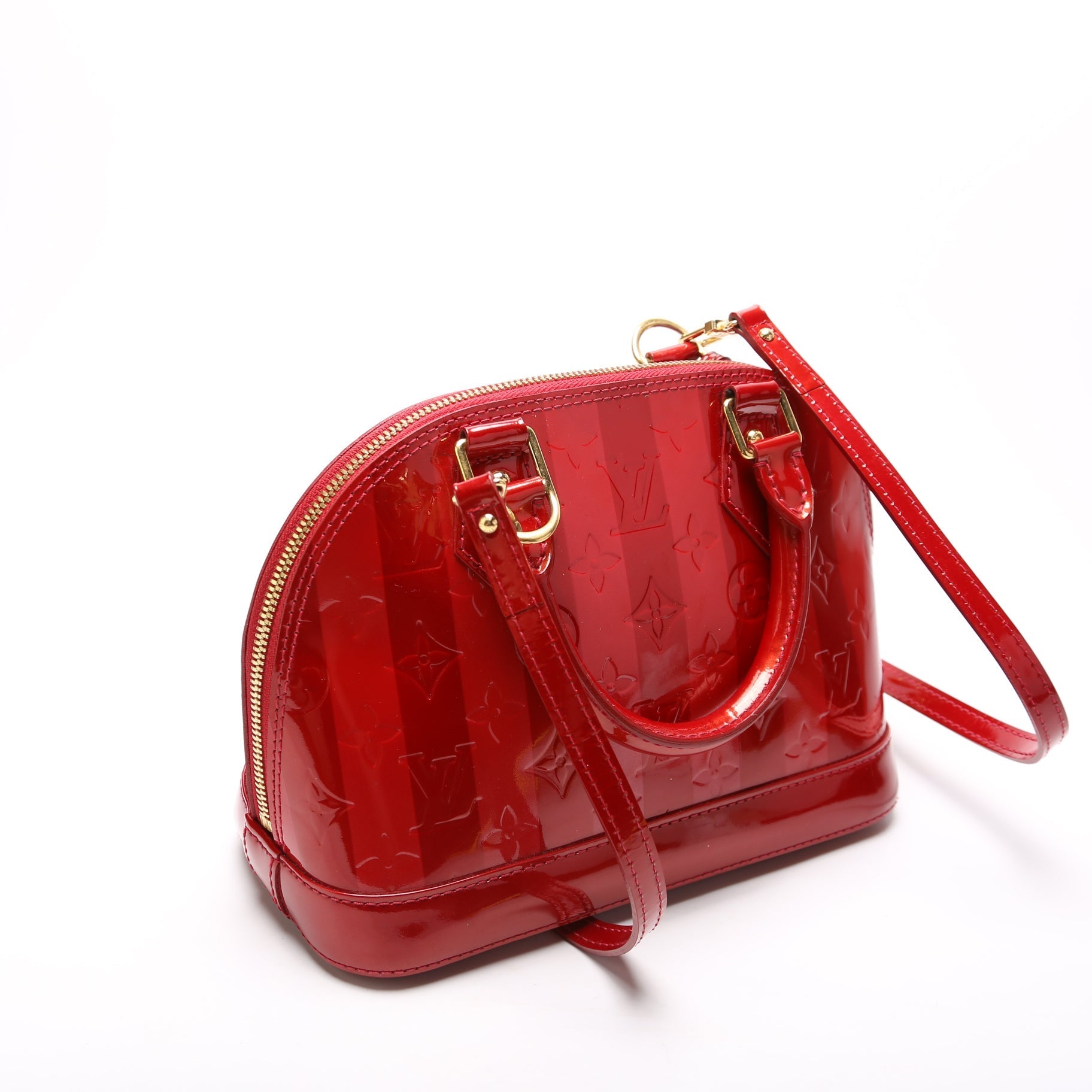 Louis Vuitton Alma BB Vernis Rayures