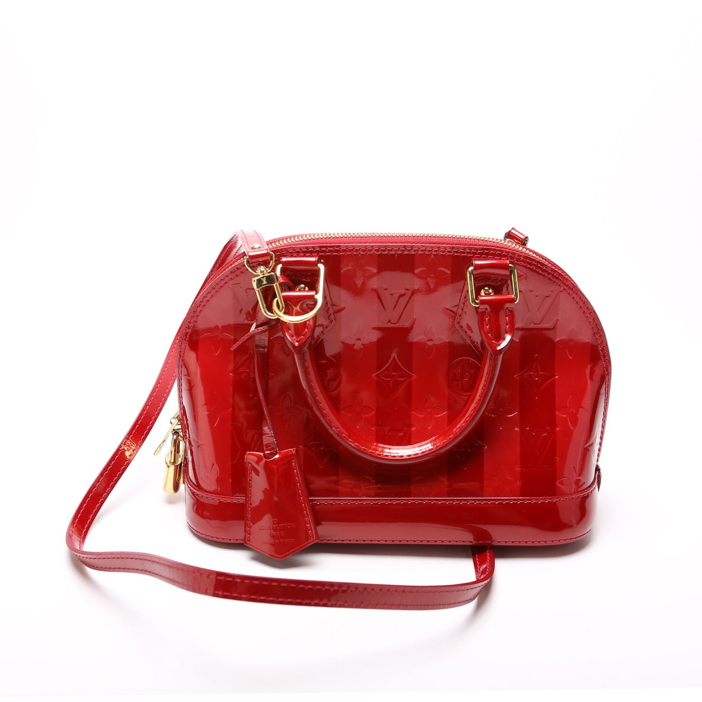 Louis Vuitton Alma BB Vernis Rayures