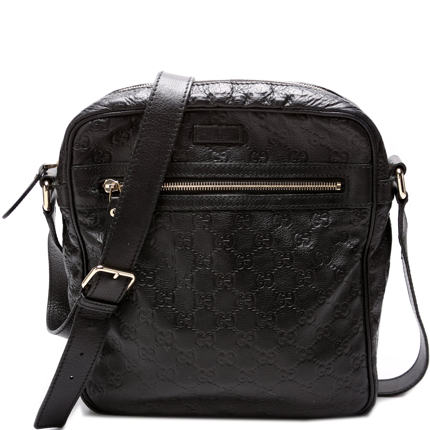 Gucci 201448 Leather Messenger Bag