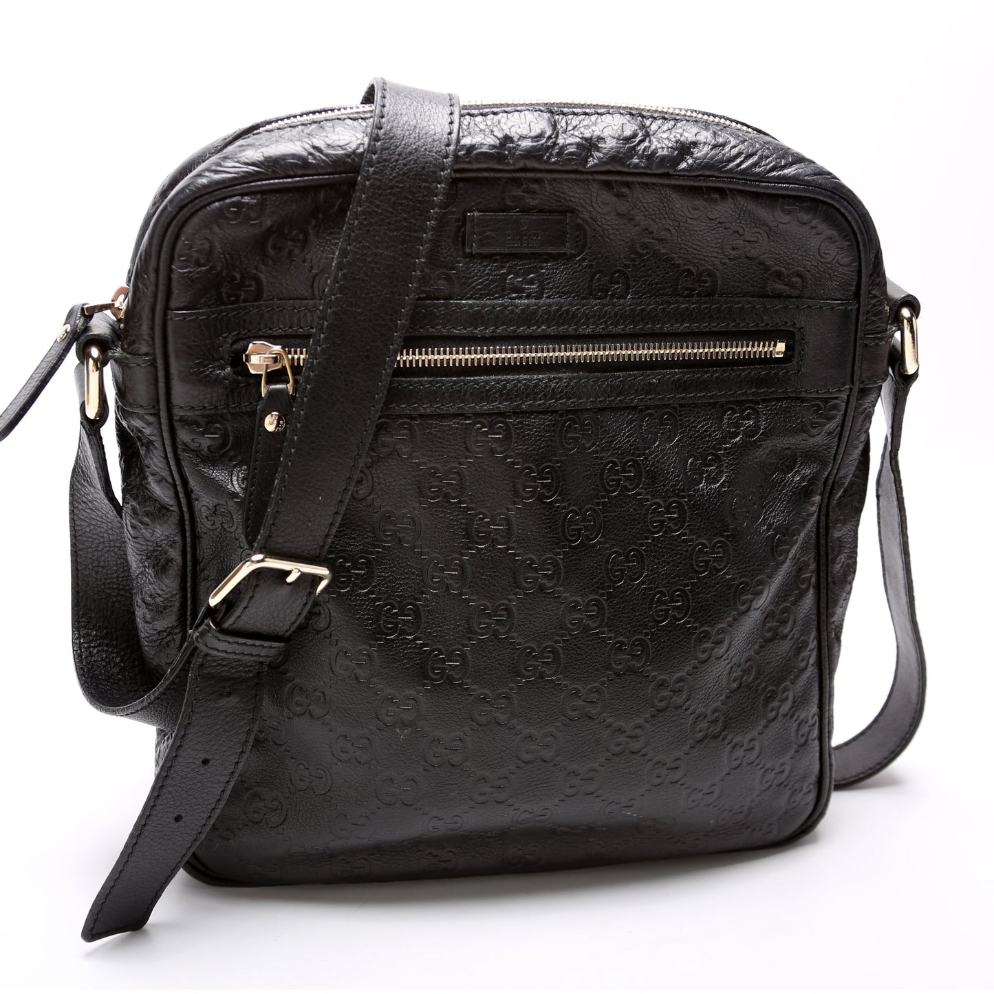 Gucci 201448 Leather Messenger Bag