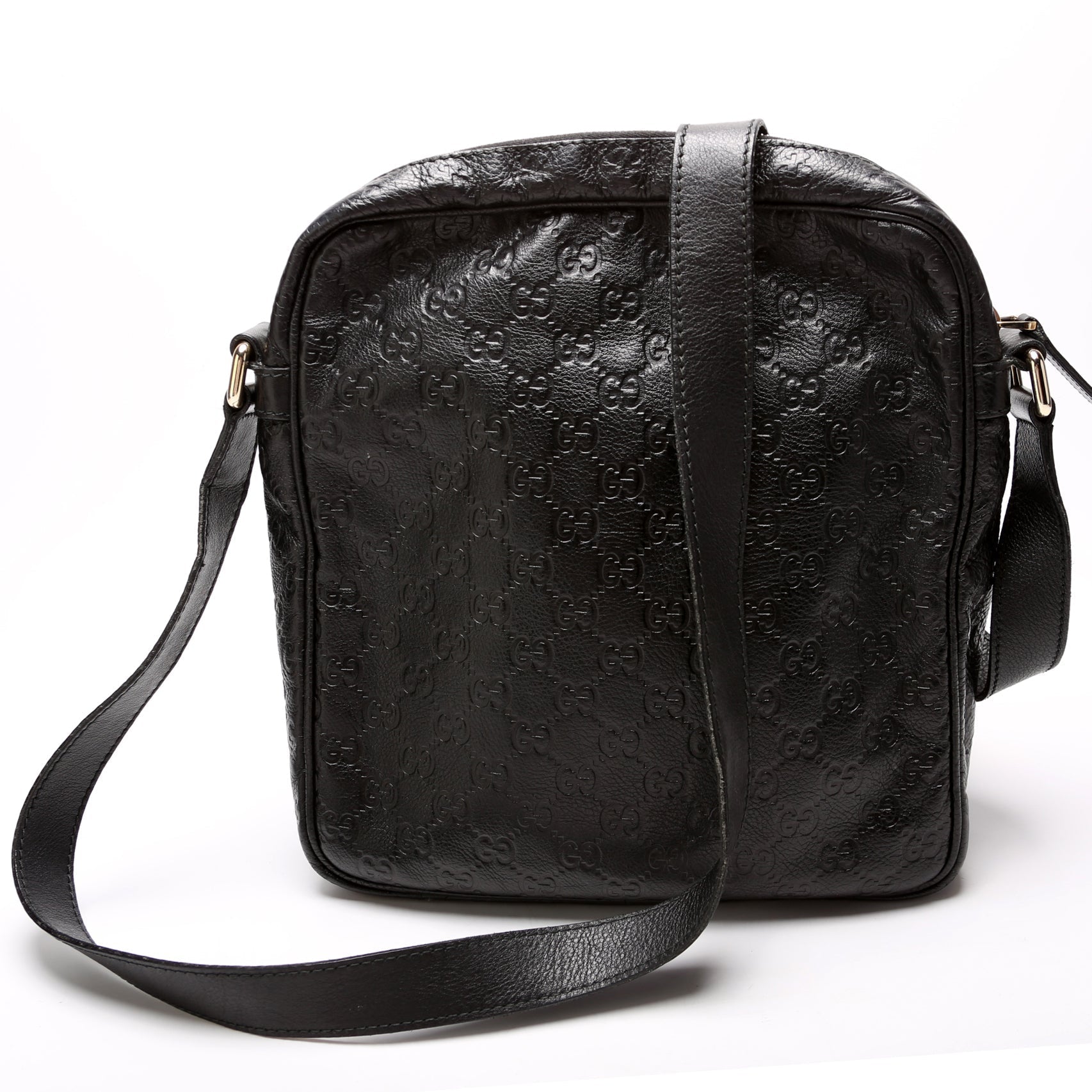 Gucci 201448 Leather Messenger Bag