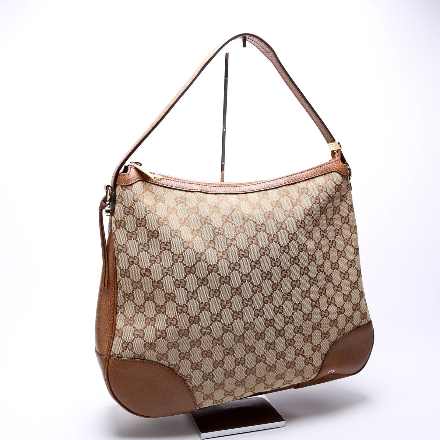 Gucci Leather Canvas Shoulder Bag