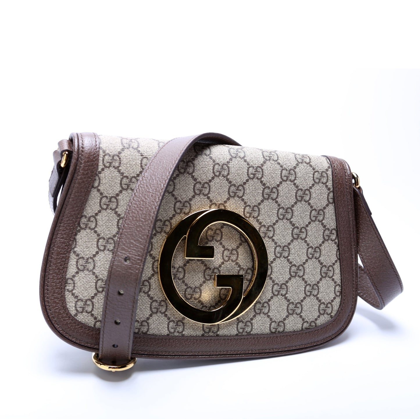 Gucci Leather Canvas Shoulder Bag