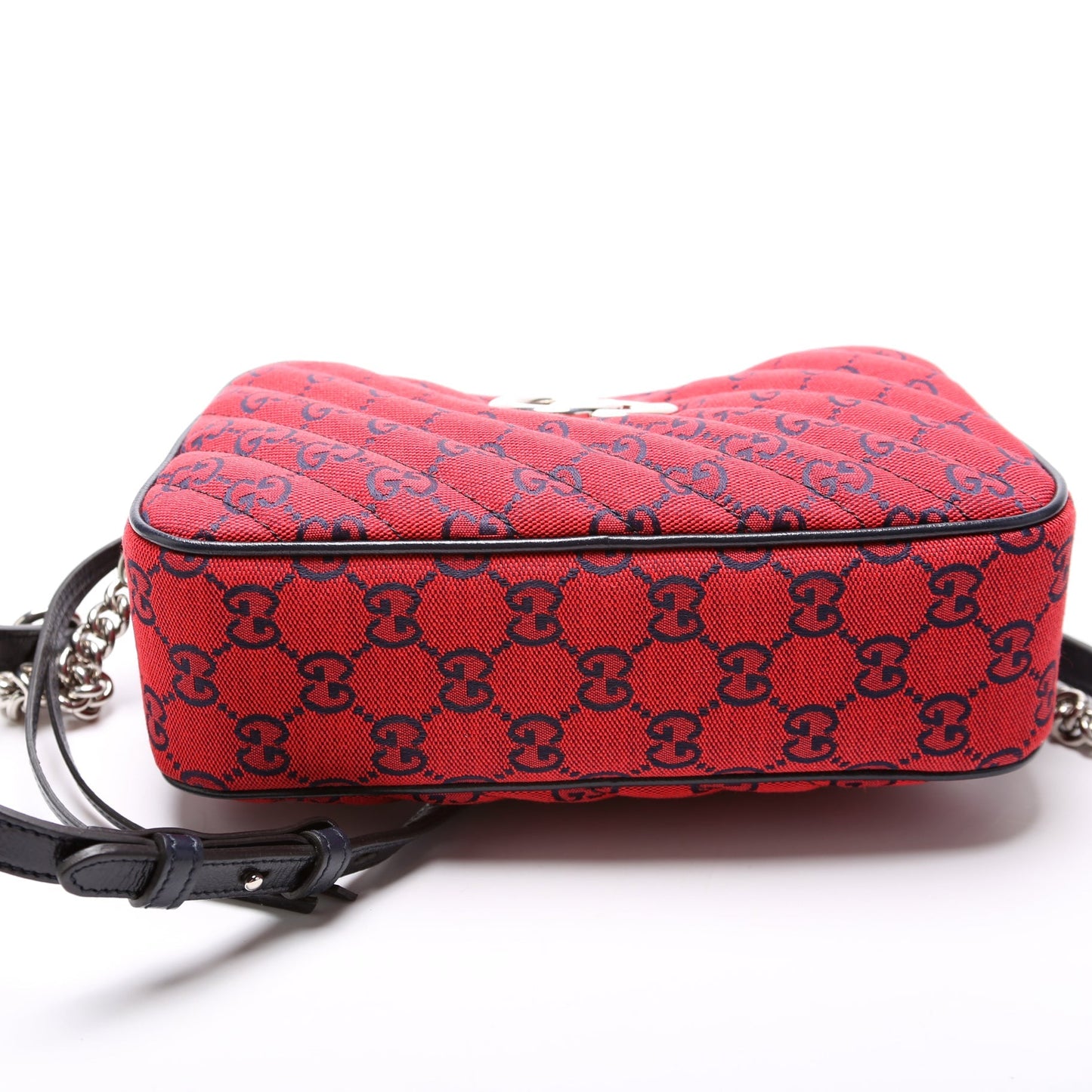 Gucci 447632 Marmont Small Multicolor Canvas Camera Bag
