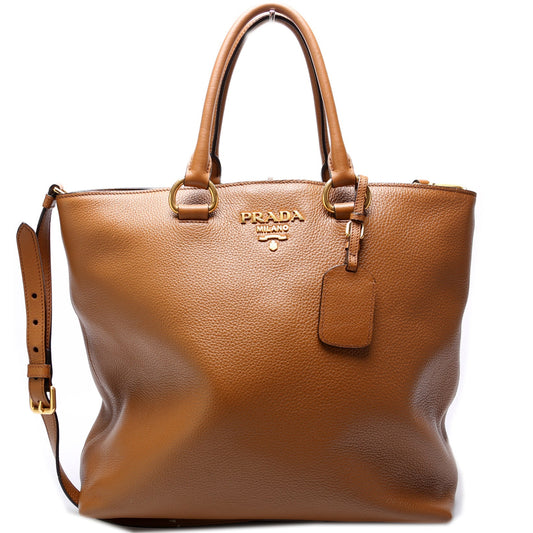 Prada Vitello Daino Shopper Bag