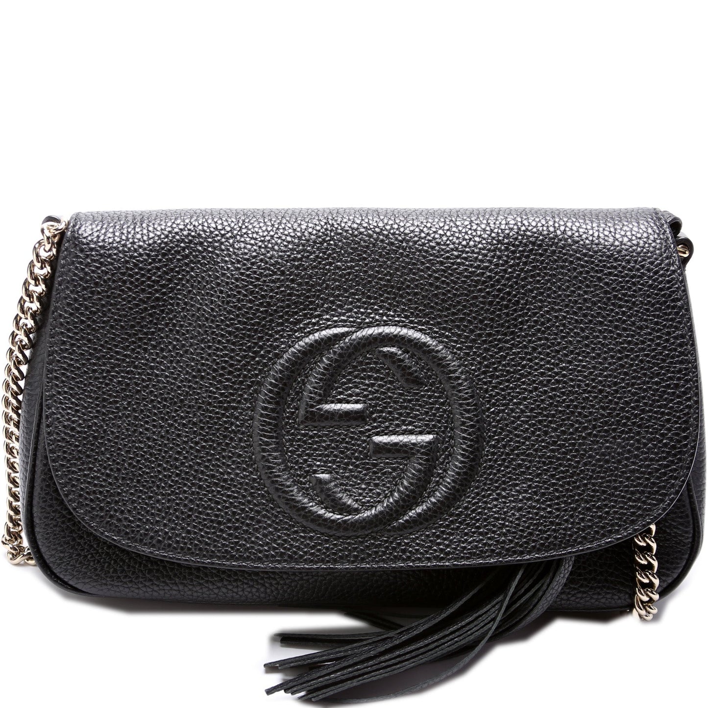 Gucci 536224 Soho Chain Tassel Flap Bag