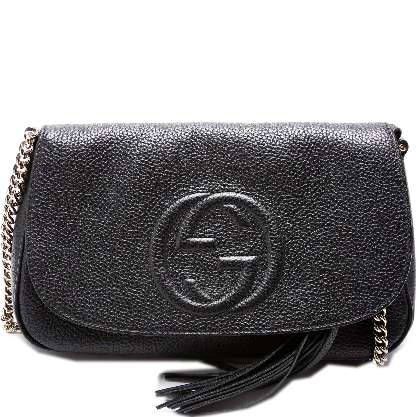 Gucci 536224 Soho Chain Tassel Flap Bag