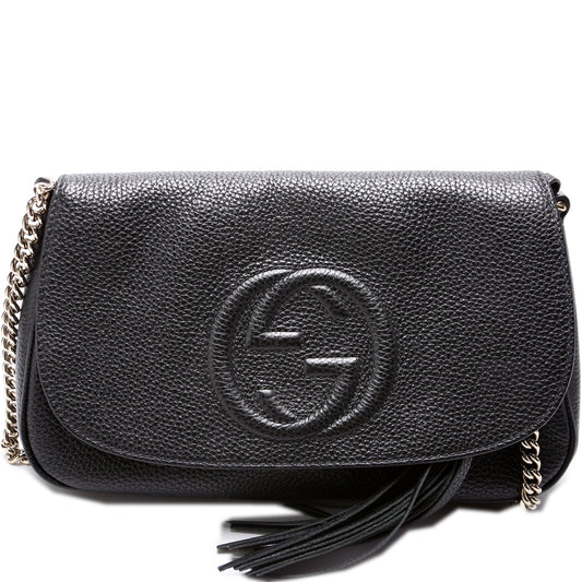Gucci 536224 Soho Chain Tassel Flap Bag