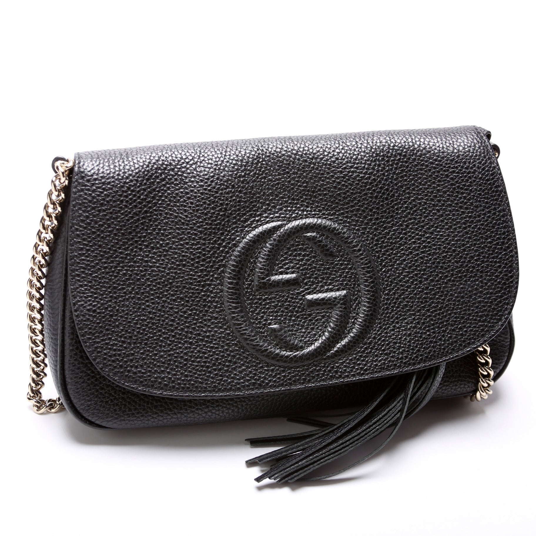 Gucci 536224 Soho Chain Tassel Flap Bag