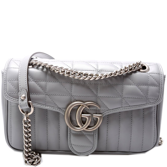 Gucci Marmont Aria Leather Shoulder Small Flap 443497 Bag