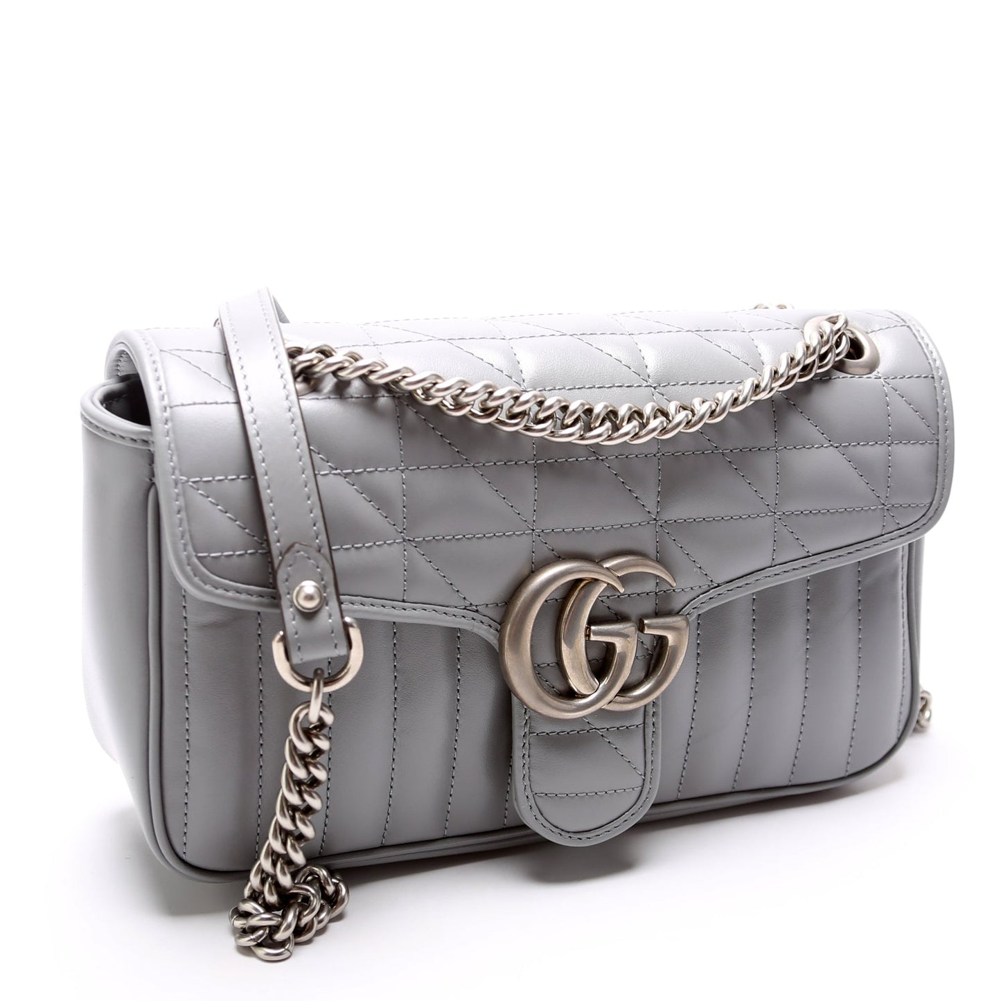Gucci Marmont Aria Leather Shoulder Small Flap 443497 Bag