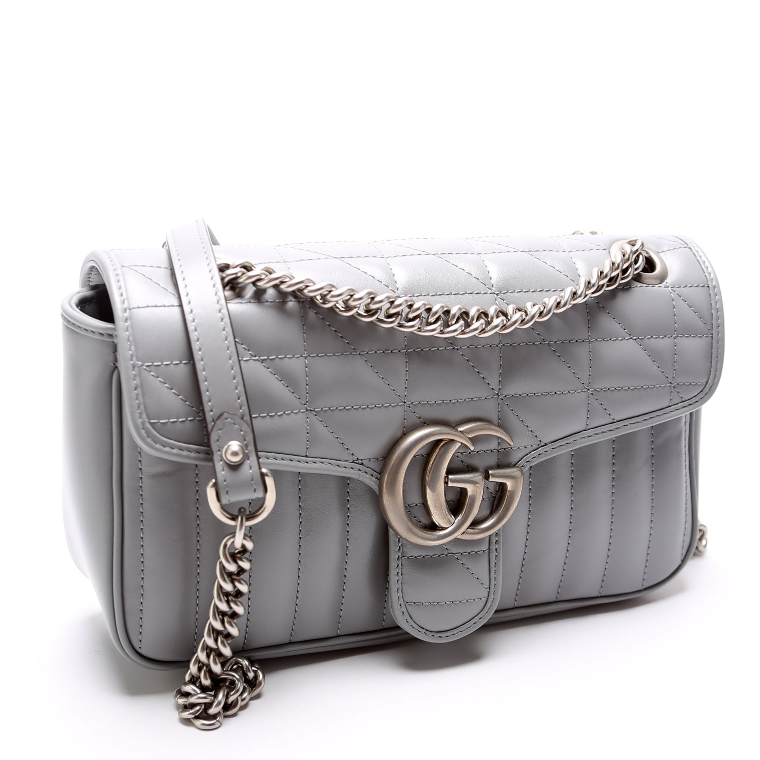 Gucci Marmont Aria Leather Shoulder Small Flap 443497 Bag