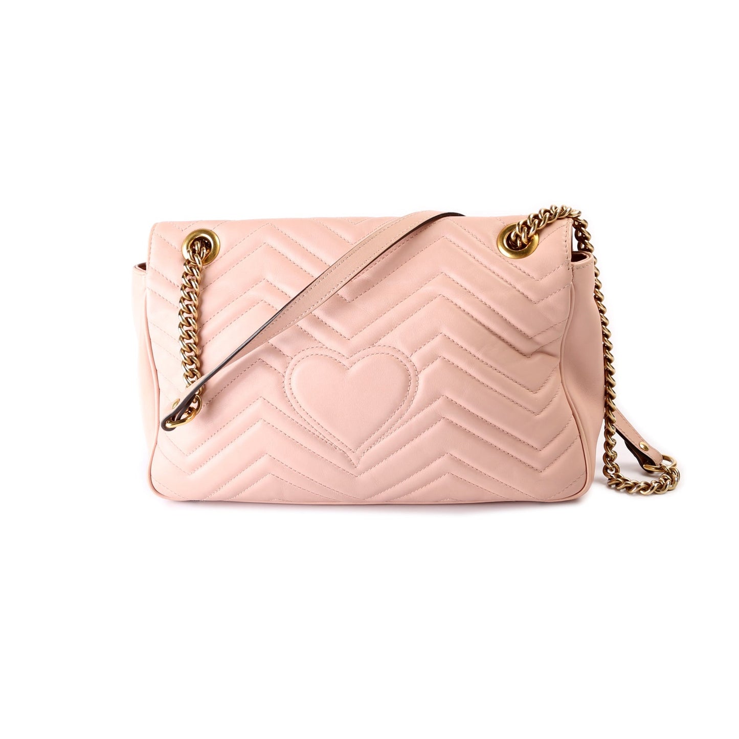 Gucci 443496 Marmont Leather Shoulder Medium Bag