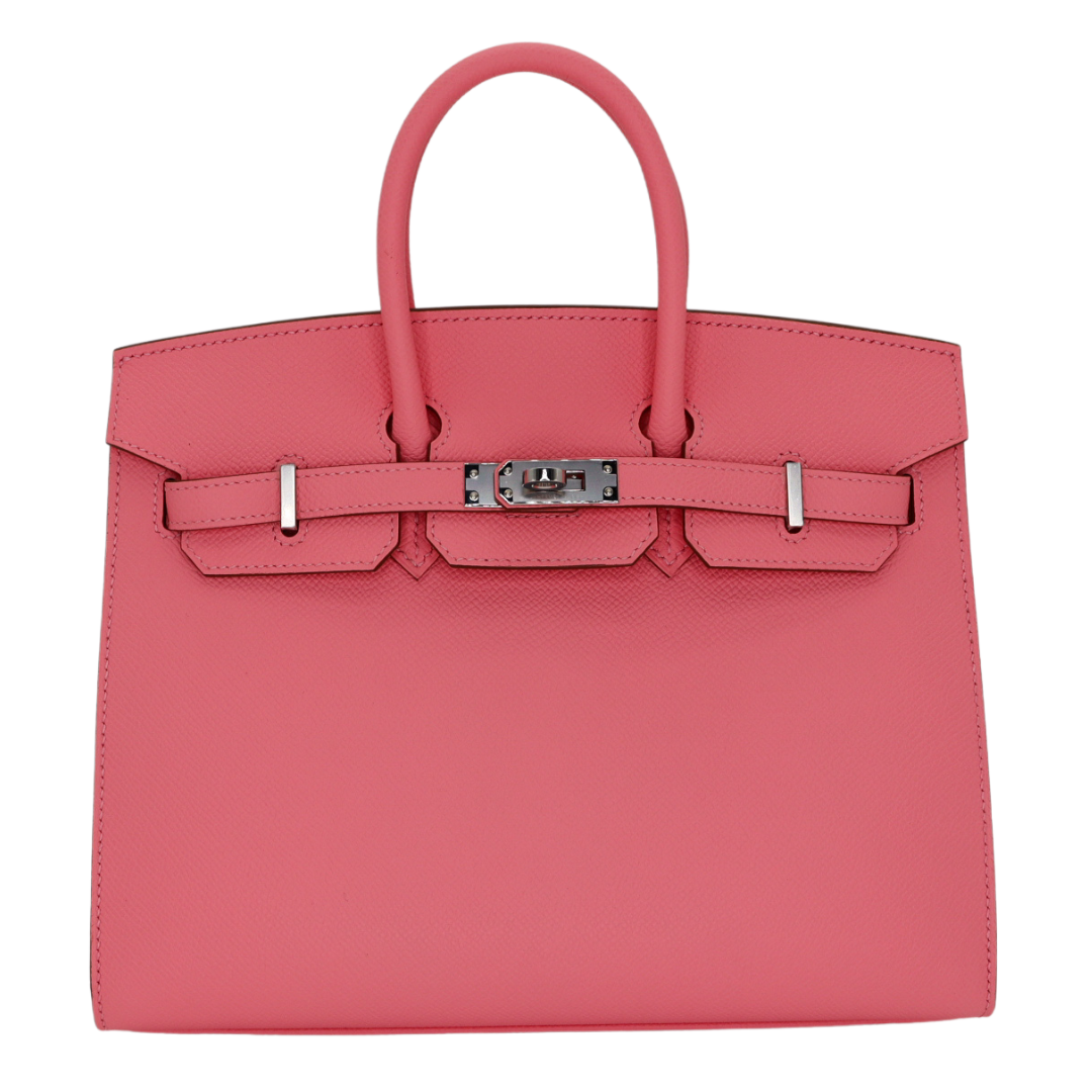 Hermes25cm Birkin Sellier Rose Confetti Epsom Leather Palladium Hardware