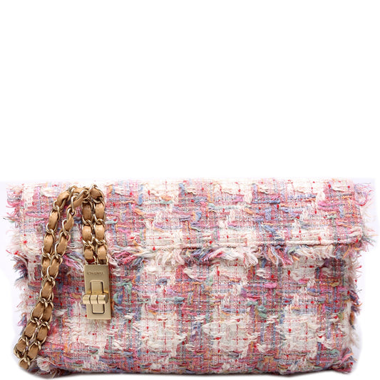 Chanel Reissue Vertical Lock Tweed Flap 8M Bag