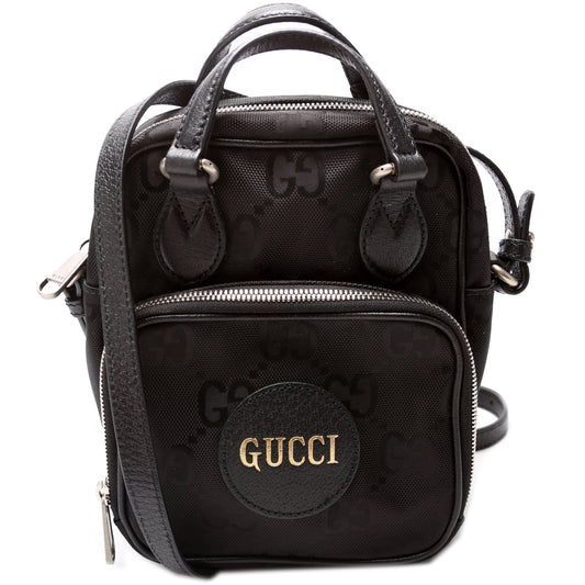 Gucci Nylon Leather Shoulder Bag