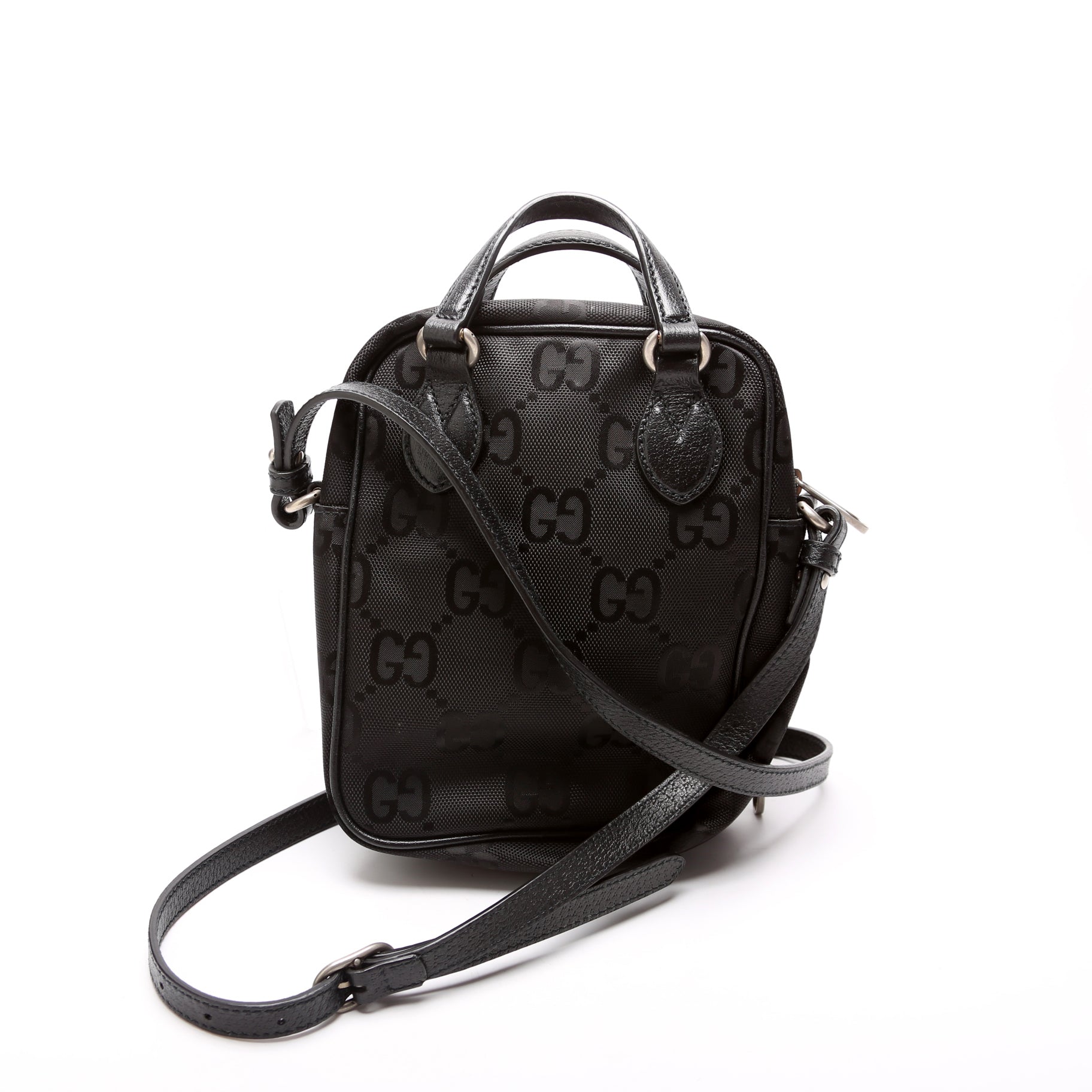 Gucci Nylon Leather Shoulder Bag