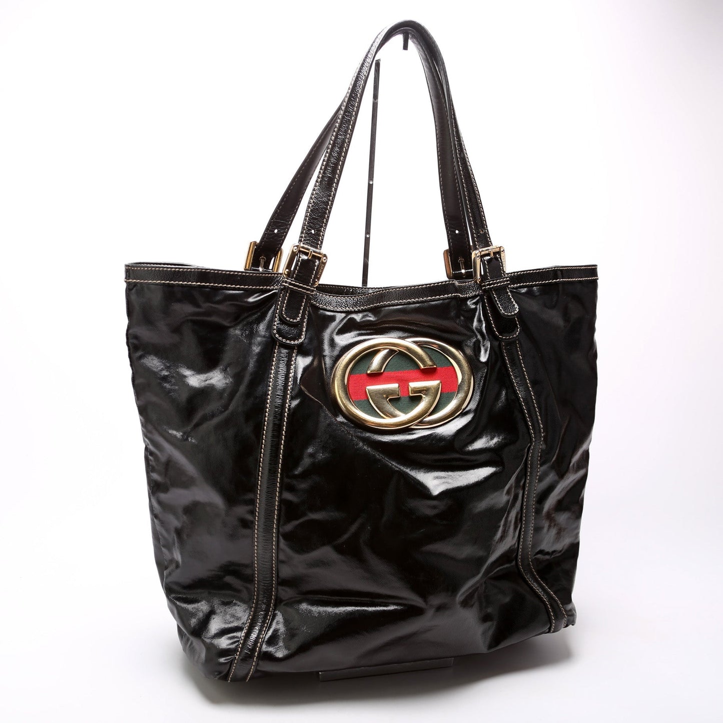 Gucci Brit Dialux Large Tote 162447 Bag