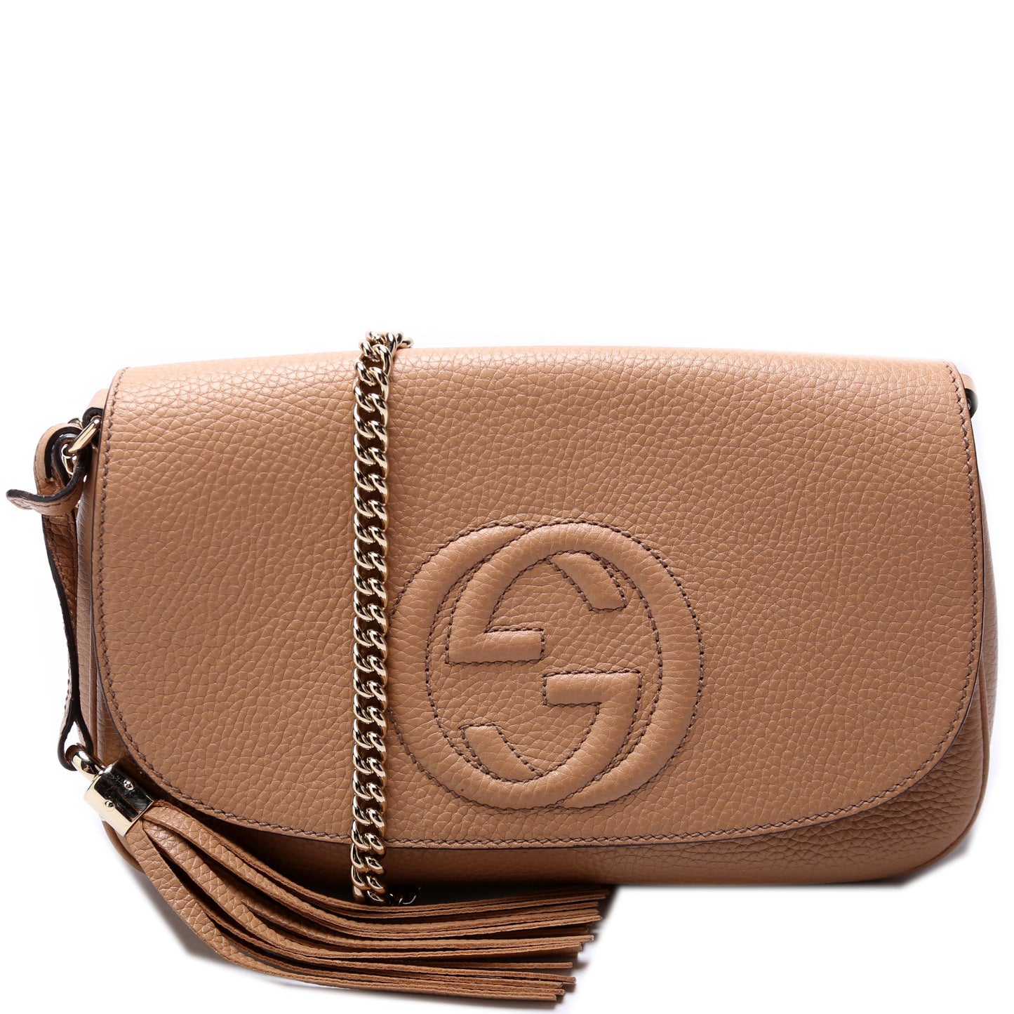 Gucci 536224 Soho Chain Tassel Flap Bag