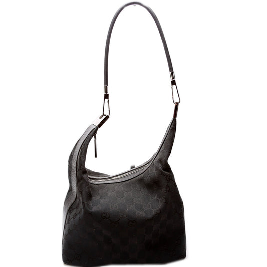 Gucci 001-3814 GG Canvas Clasp Hobo Bag
