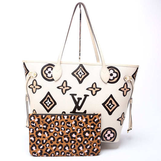 Louis Vuitton Neverfull W/Wallet MM Wild At Heart
