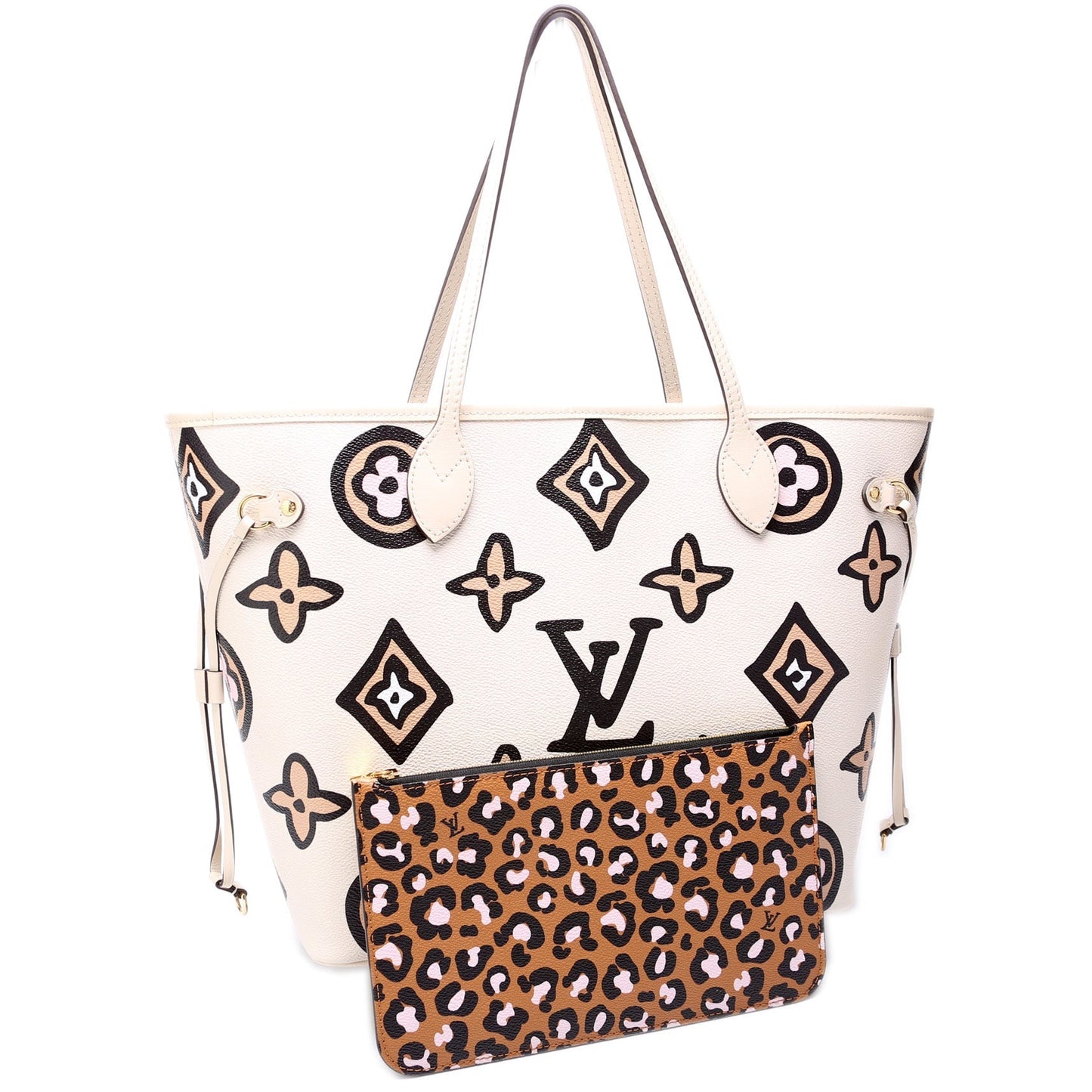 Louis Vuitton Neverfull W/Wallet MM Wild At Heart