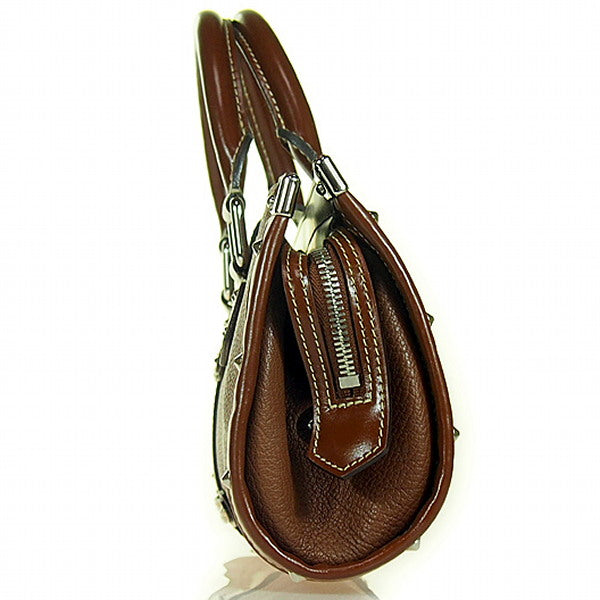 LOUIS VUITTON Handbag Sheep leather Brown Cienne Suhari Epanui PM Women