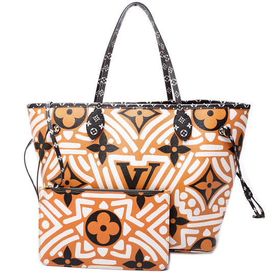 Louis Vuitton Neverfull W/Wallet MM Giant Crafty