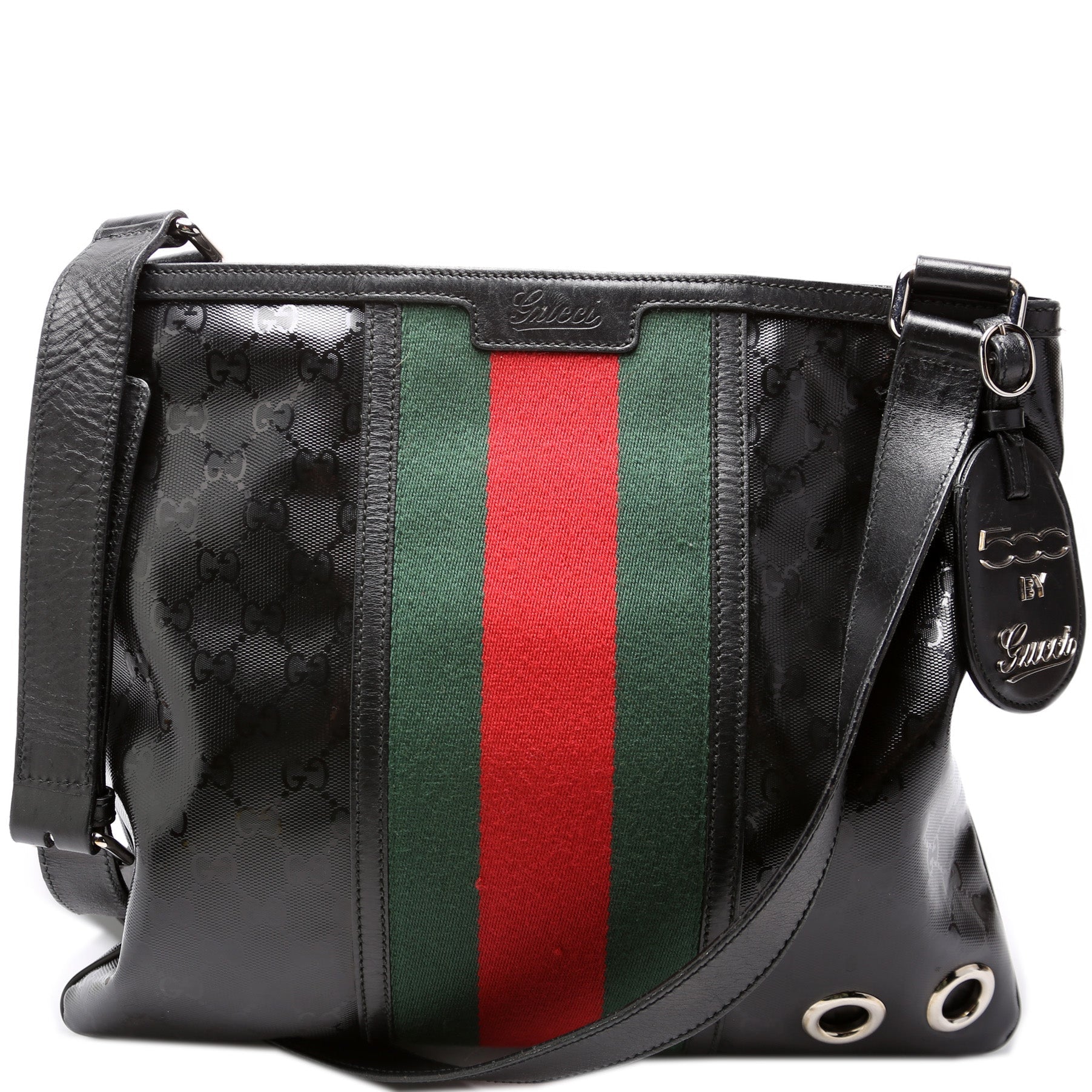 Gucci X Fiat 500 GG Imprime Web Flate Messenger 269379 Bag