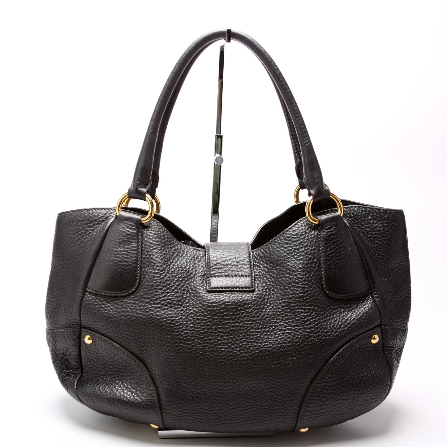 Prada Vitello Daino Buckle Tote Bag