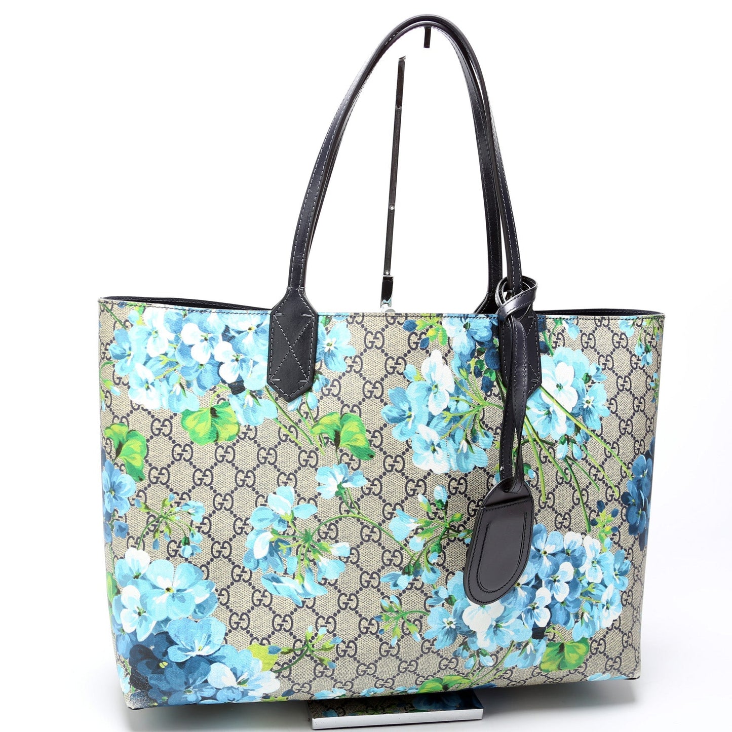Gucci 368563 GG Supreme Blooms Medium Reverse Tote Bag