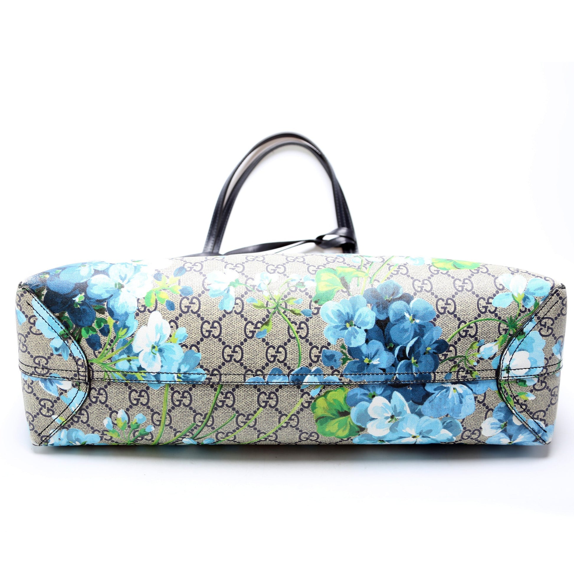 Gucci 368563 GG Supreme Blooms Medium Reverse Tote Bag