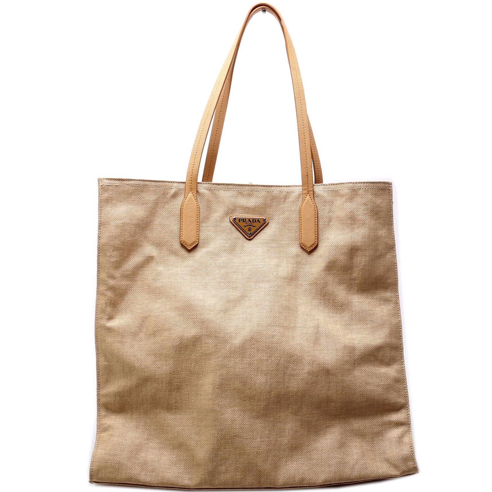 Prada Coated Canvas Shopper Tote Bag