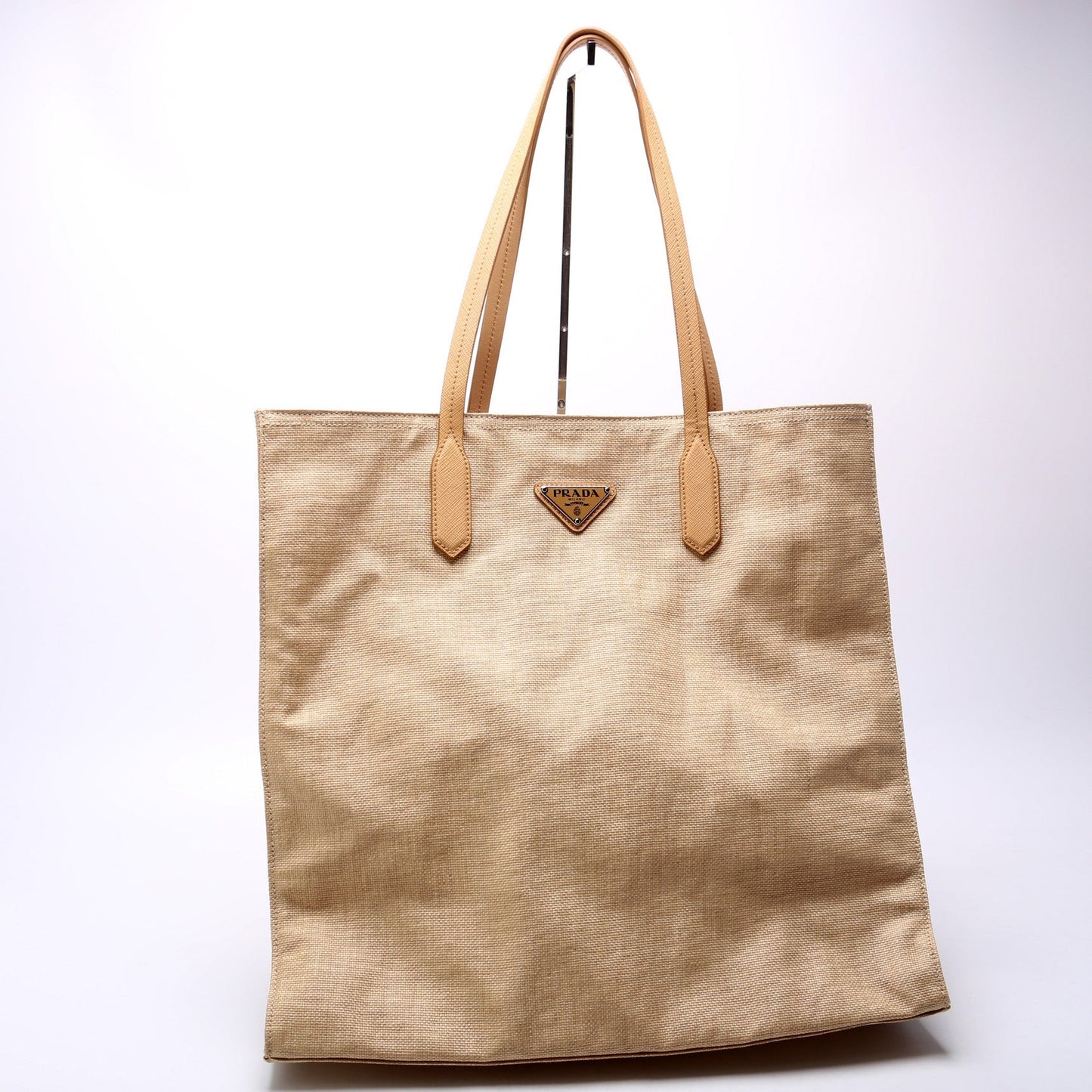 Prada Coated Canvas Shopper Tote Bag