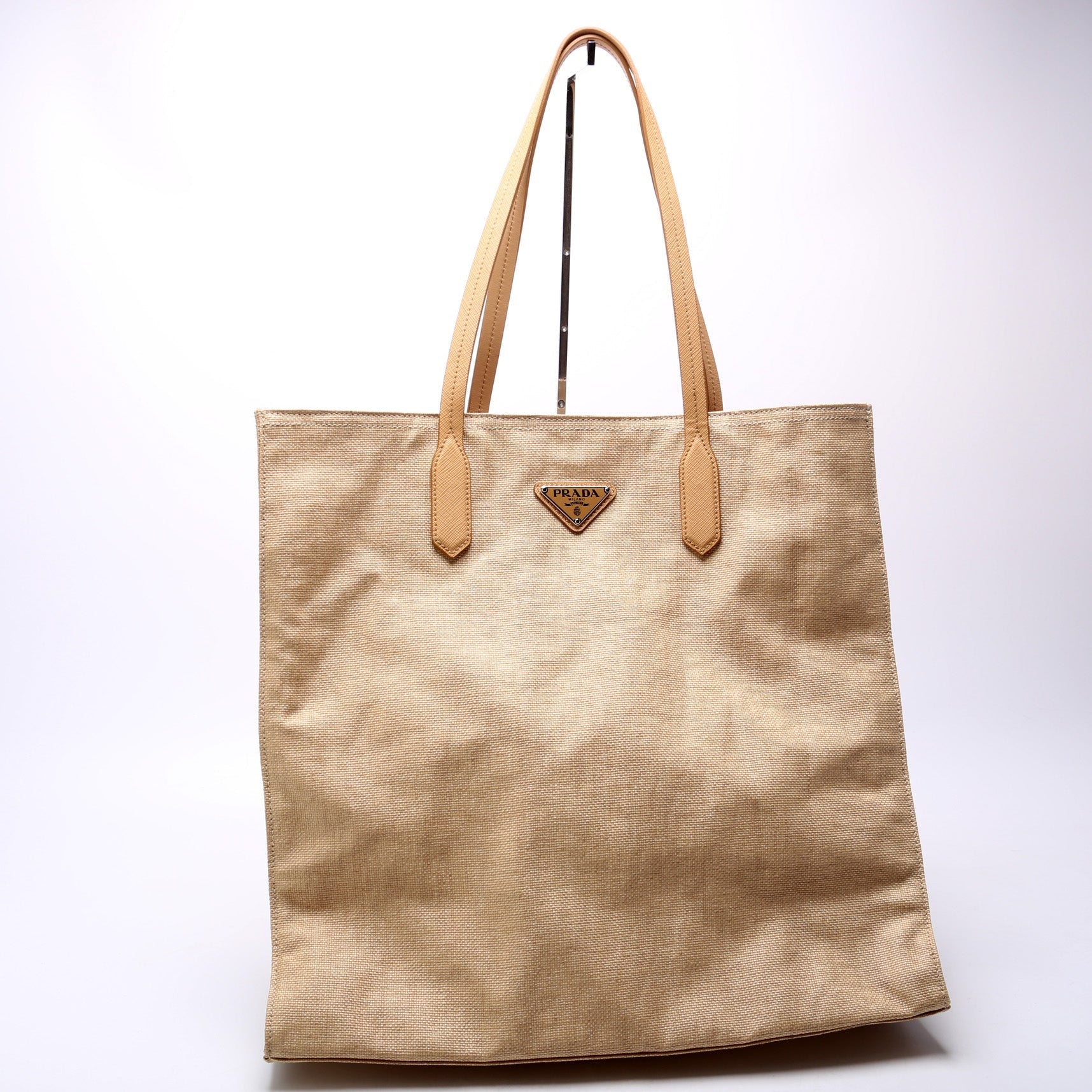 Prada Coated Canvas Shopper Tote Bag