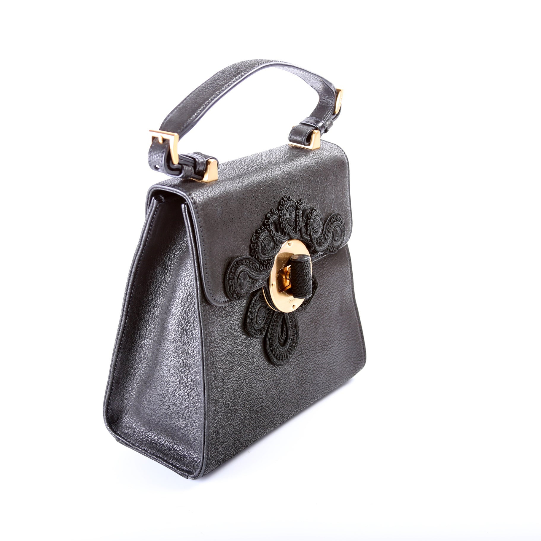 Prada Antic Passamane Top Handle Bag