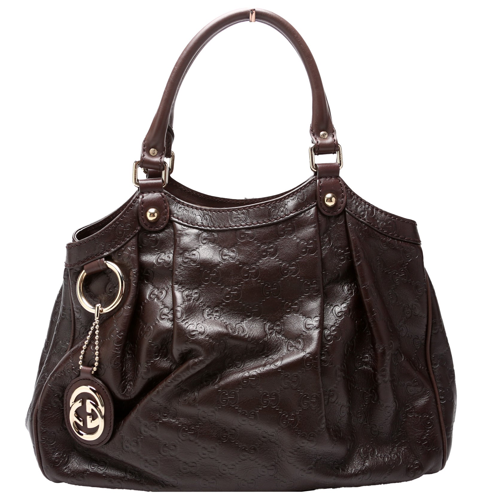 Gucci 211944 Sukey GG Leather Medium Bag