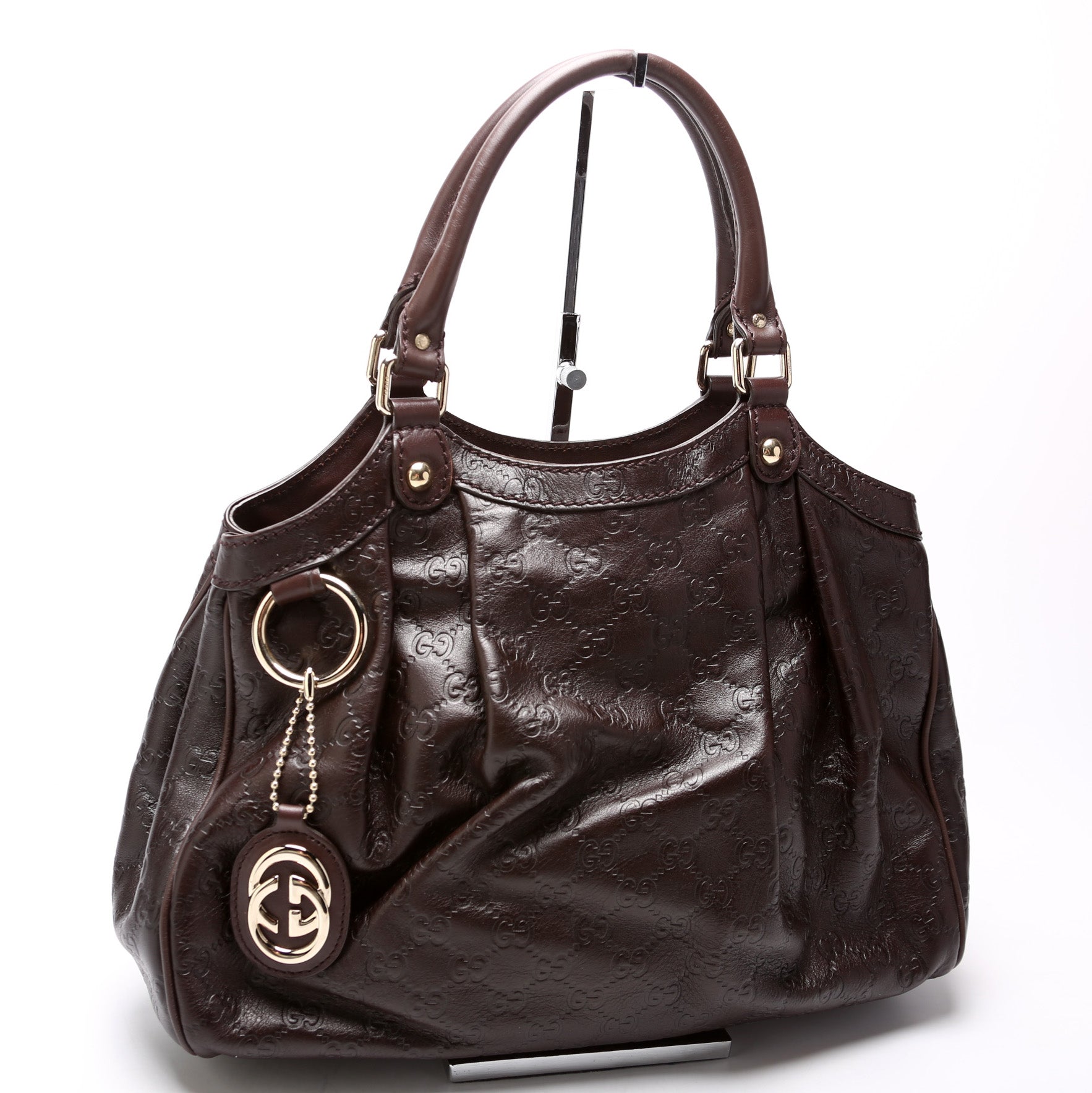 Gucci 211944 Sukey GG Leather Medium Bag