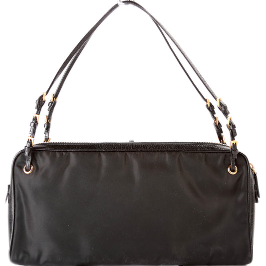 Prada Tessuto Nylon Zipper Satchel Bag