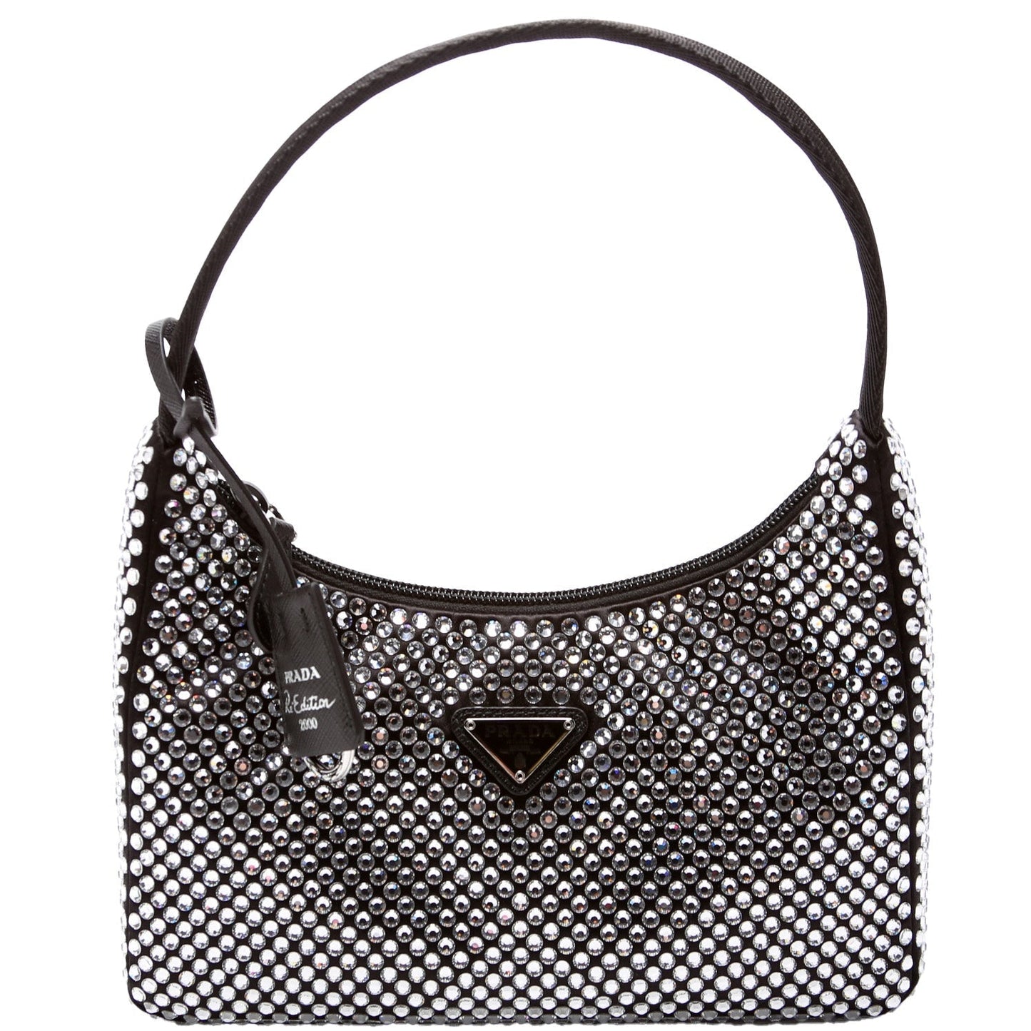 Prada Satin Crystal Re-Edition 2000 Mini 1BC515 Bag