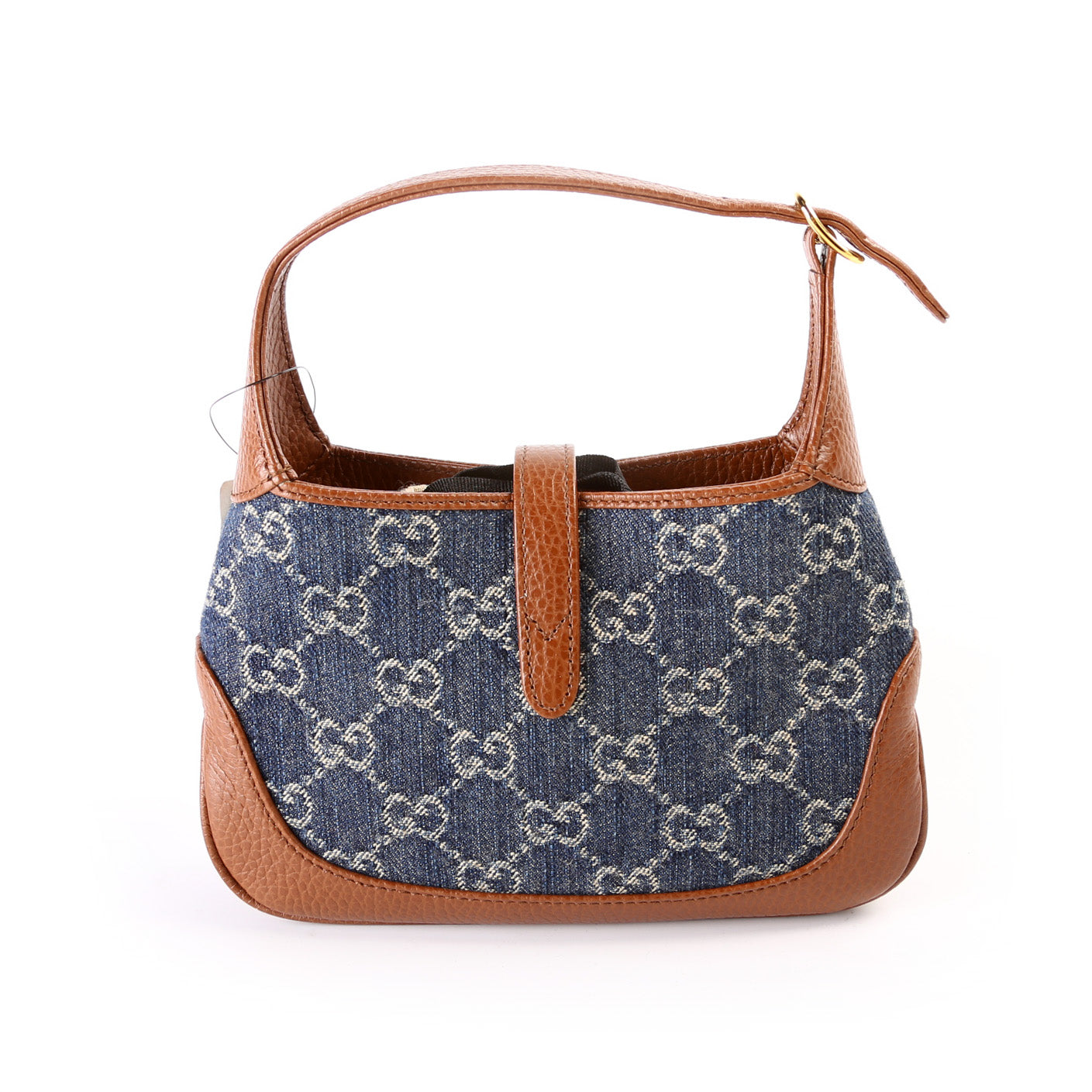 Gucci New GG Denim Jackie 1961 Mini Hobo 637092 Bag