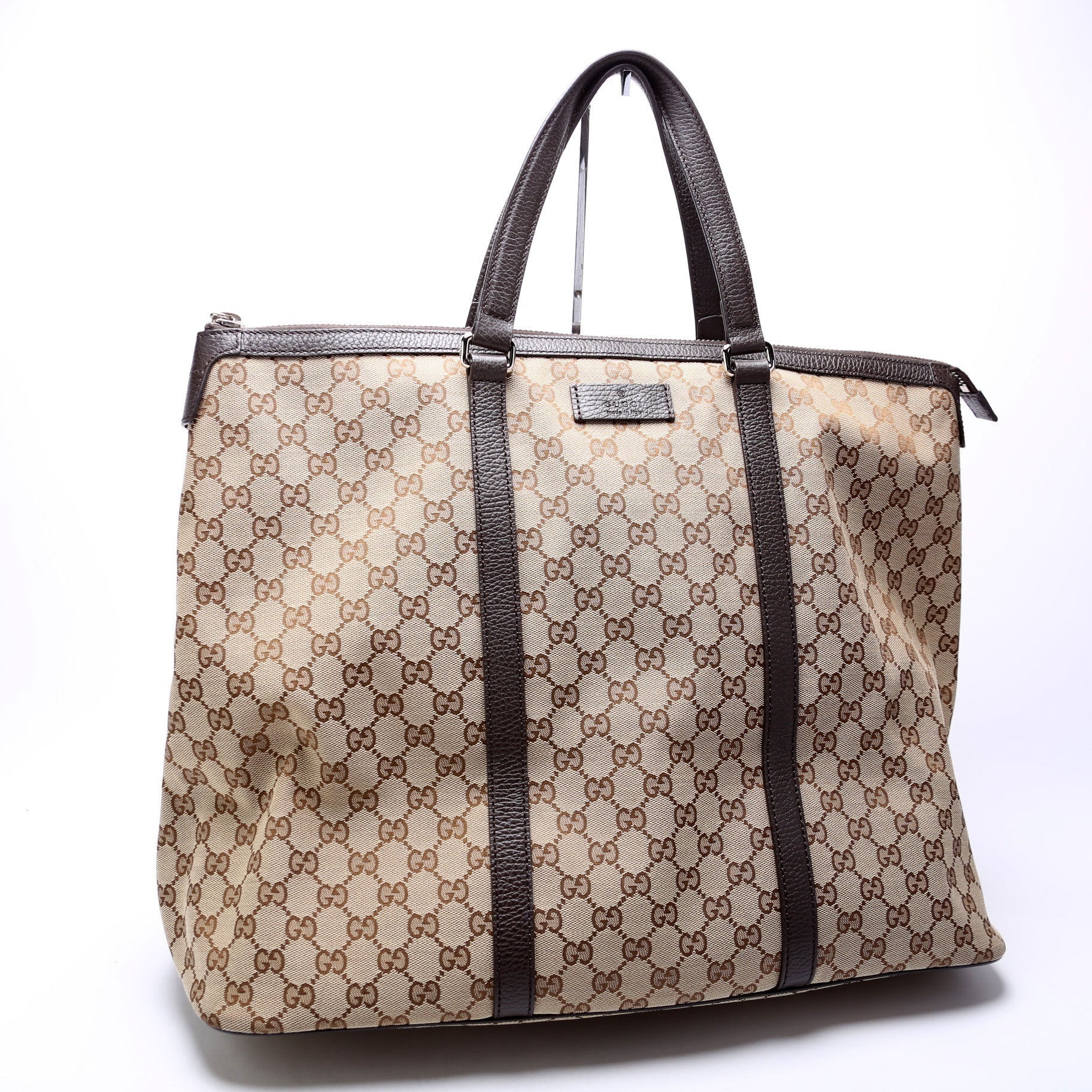 Gucci 449170 GG Canvas Joy Zip Tote Large Bag