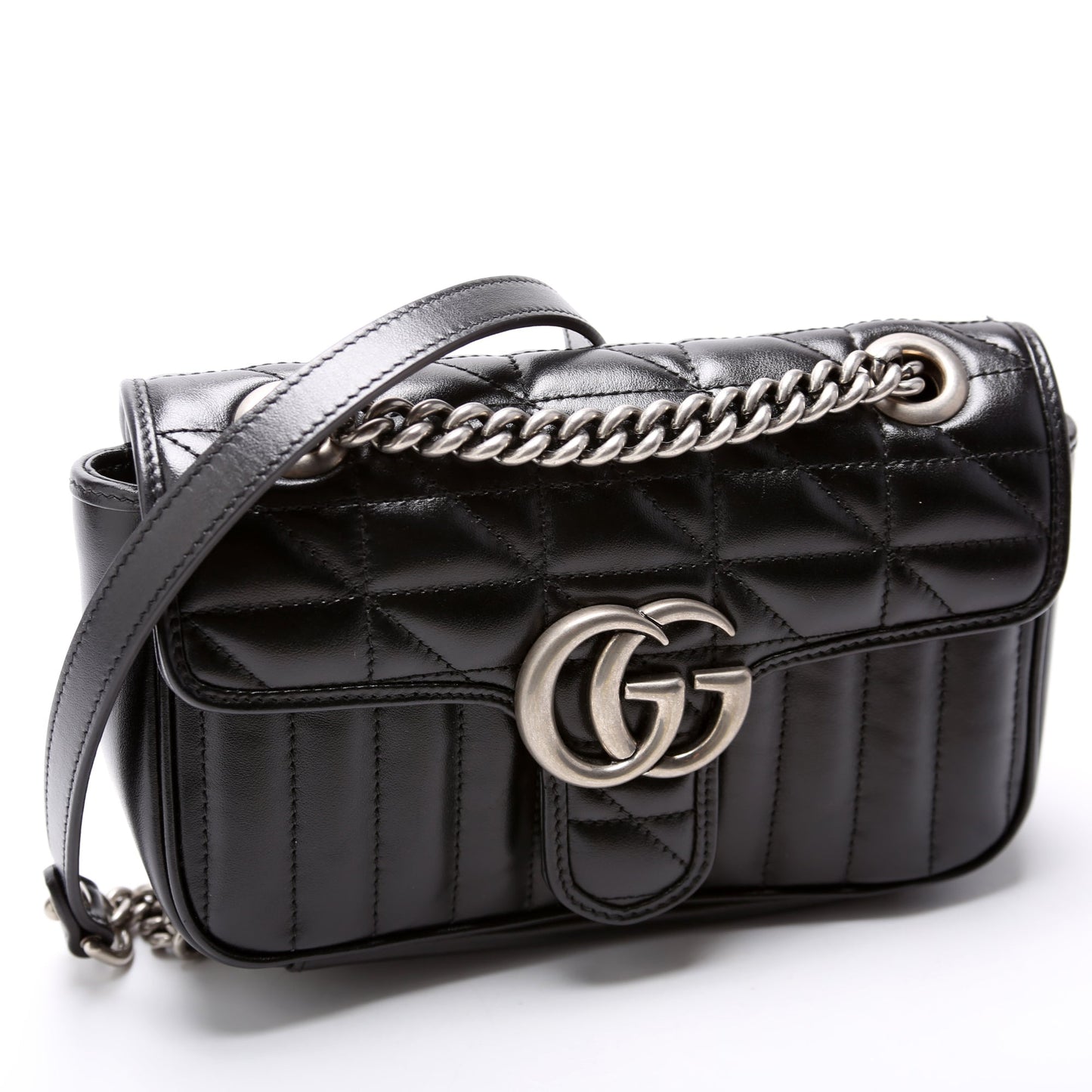 Gucci 446744 Marmont Aria Shoulder Mini Flap Bag